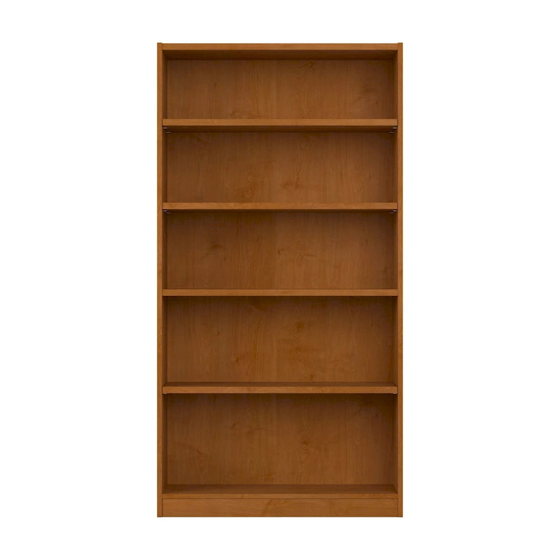 Tall 5-Shelf Bookcase Open Storage Display Unit Multi-Color Options