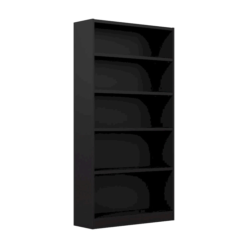 Tall 5-Shelf Bookcase Open Storage Display Unit Multi-Color Options