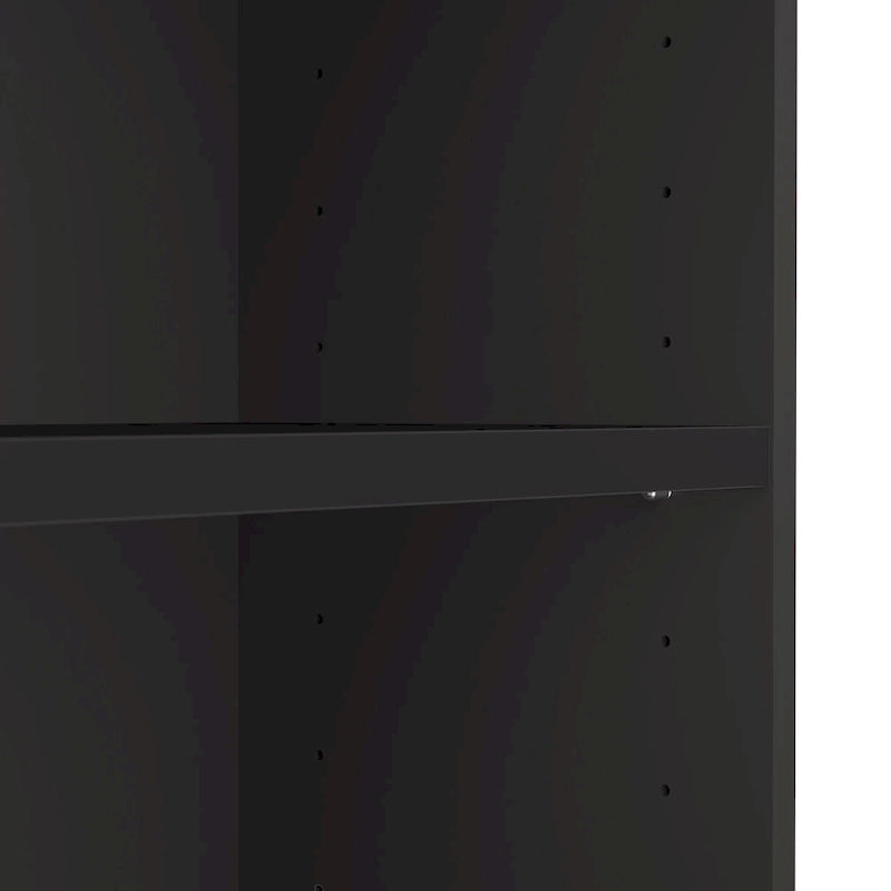 Tall 5-Shelf Bookcase Open Storage Display Unit Multi-Color Options
