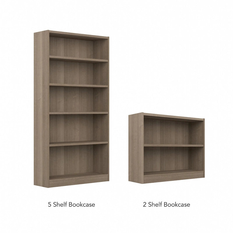 Tall 5-Shelf Bookcase Open Storage Display Unit Multi-Color Options