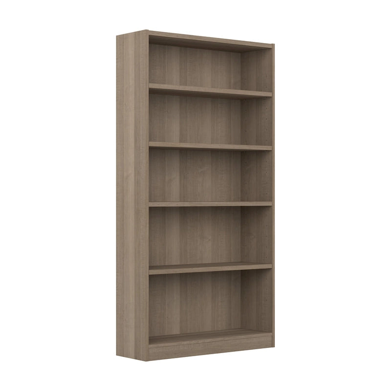 Tall 5-Shelf Bookcase Open Storage Display Unit Multi-Color Options