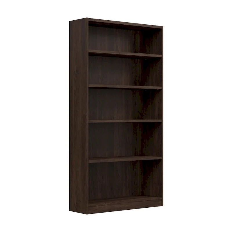 Tall 5-Shelf Bookcase Open Storage Display Unit Multi-Color Options