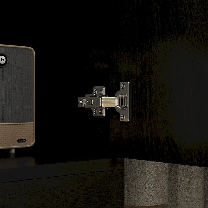 Large Black Bookcase with 4 Doors 4 Drawers Open Storage Shelves