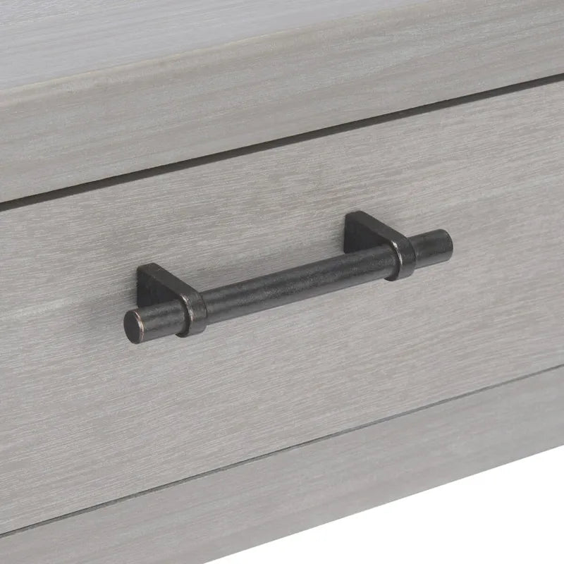 1-Drawer Accent Side Table with Turned Legs and Carved Details, Multi-Color