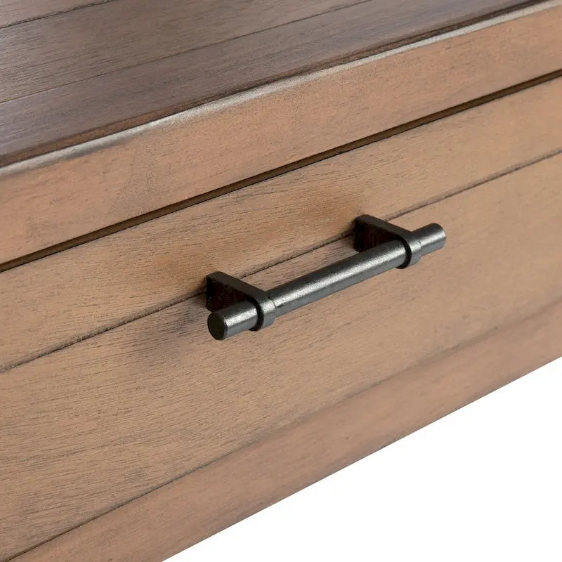 1-Drawer Accent Side Table with Turned Legs and Carved Details, Multi-Color
