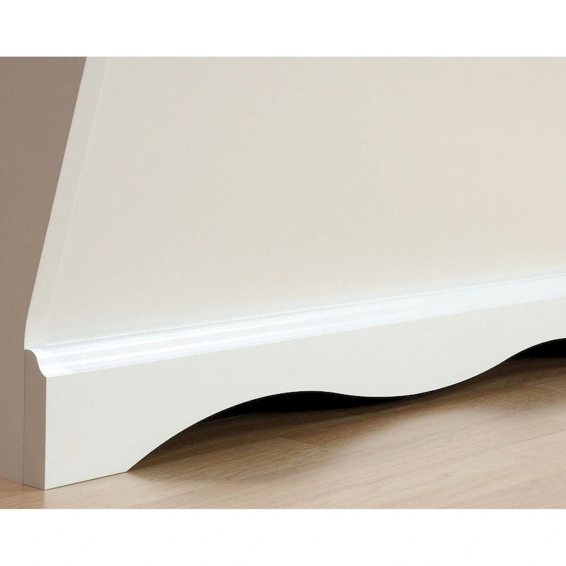 3-Drawer Kids Dresser Chest with Storage Bin in Soft White