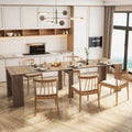 Extendable Console Dining Table Multi-Color Chipboard MDF Modern Style