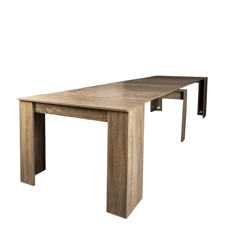 Extendable Console Dining Table Multi-Color Chipboard MDF Modern Style