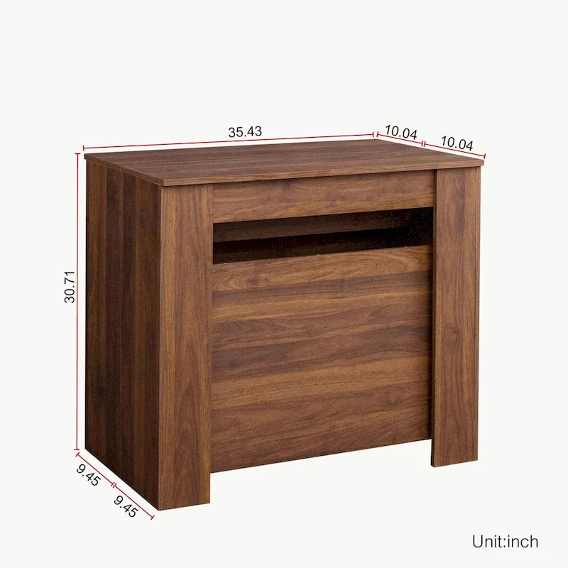 Extendable Console Dining Table Multi-Color Chipboard MDF Modern Style