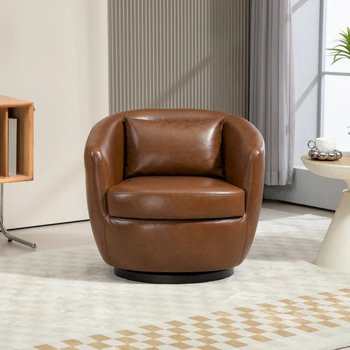 360° Swivel Barrel Accent Chair with Hidden Storage, Multi-Color Options