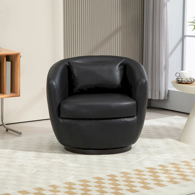 360° Swivel Barrel Accent Chair with Hidden Storage, Multi-Color Options