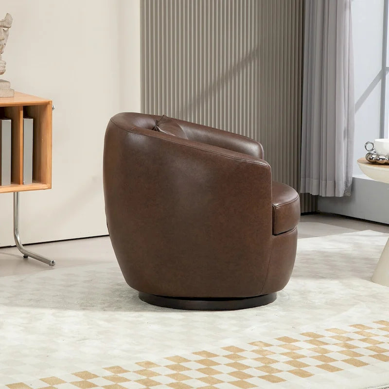 360° Swivel Barrel Accent Chair with Hidden Storage, Multi-Color Options