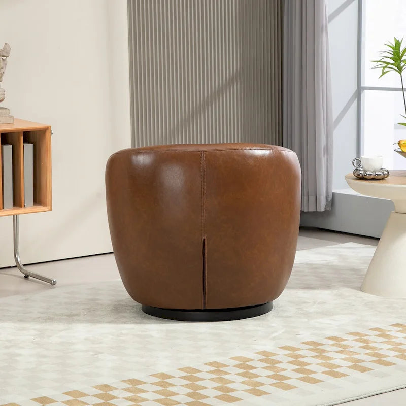 360° Swivel Barrel Accent Chair with Hidden Storage, Multi-Color Options