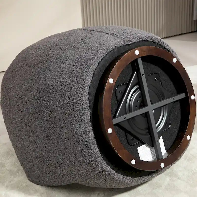 360° Swivel Barrel Accent Chair with Hidden Storage, Multi-Color Options