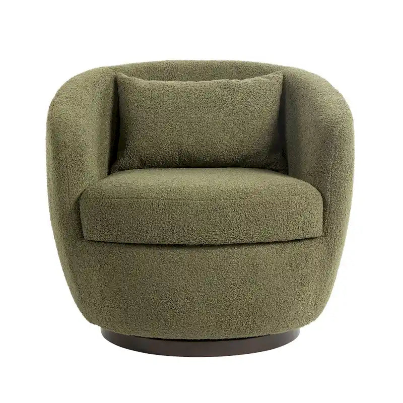 360° Swivel Barrel Accent Chair with Hidden Storage, Multi-Color Options