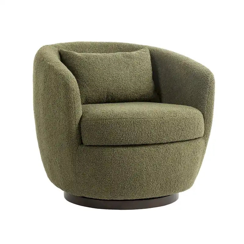 360° Swivel Barrel Accent Chair with Hidden Storage, Multi-Color Options