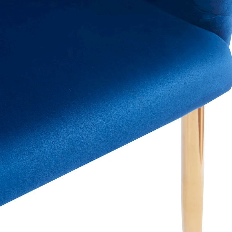 Fauteuil d’appoint en velours avec pieds en métal doré, bleu beige rose