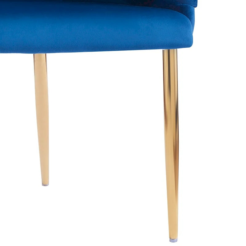 Fauteuil d’appoint en velours avec pieds en métal doré, bleu beige rose